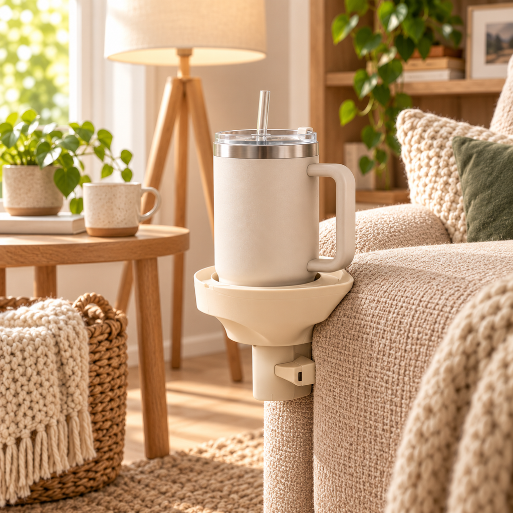 uuiuiou® PivotCup Rotating Sofa Cup Dock
