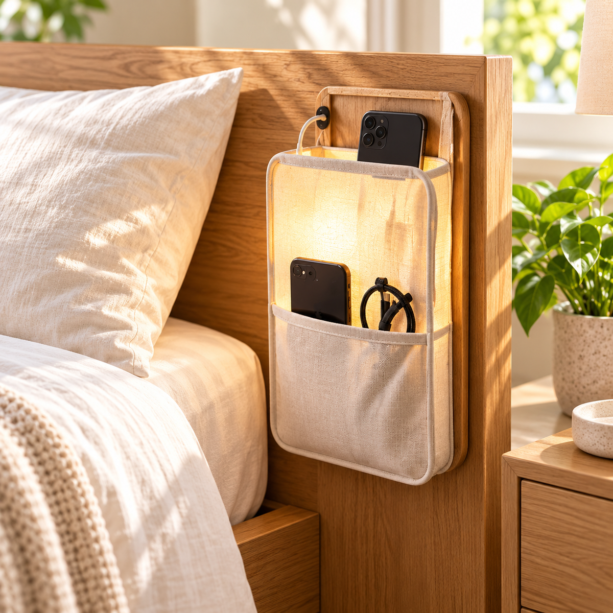 uuiuiou® GlowPocket Nightstand Light Pocket