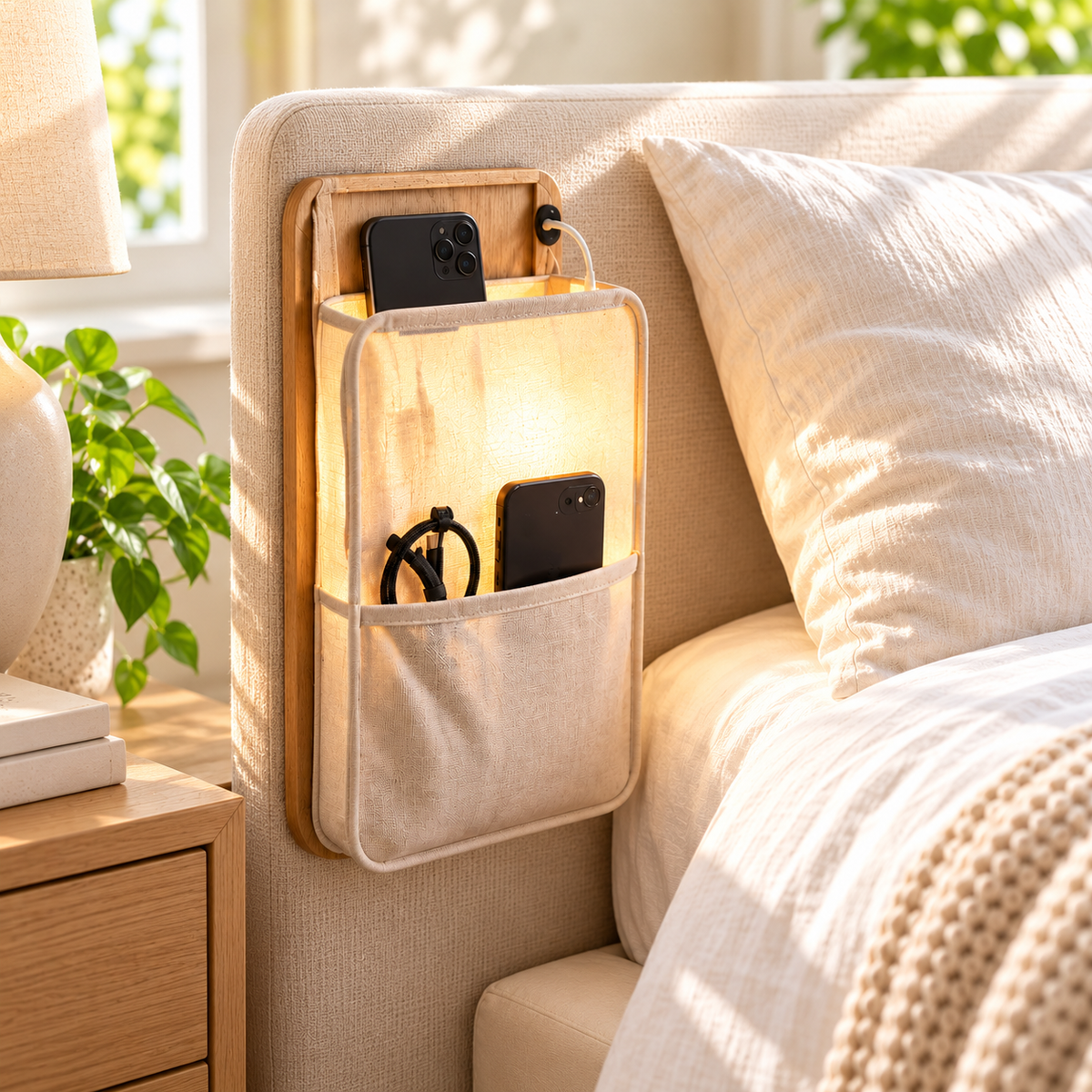 uuiuiou® GlowPocket Nightstand Light Pocket
