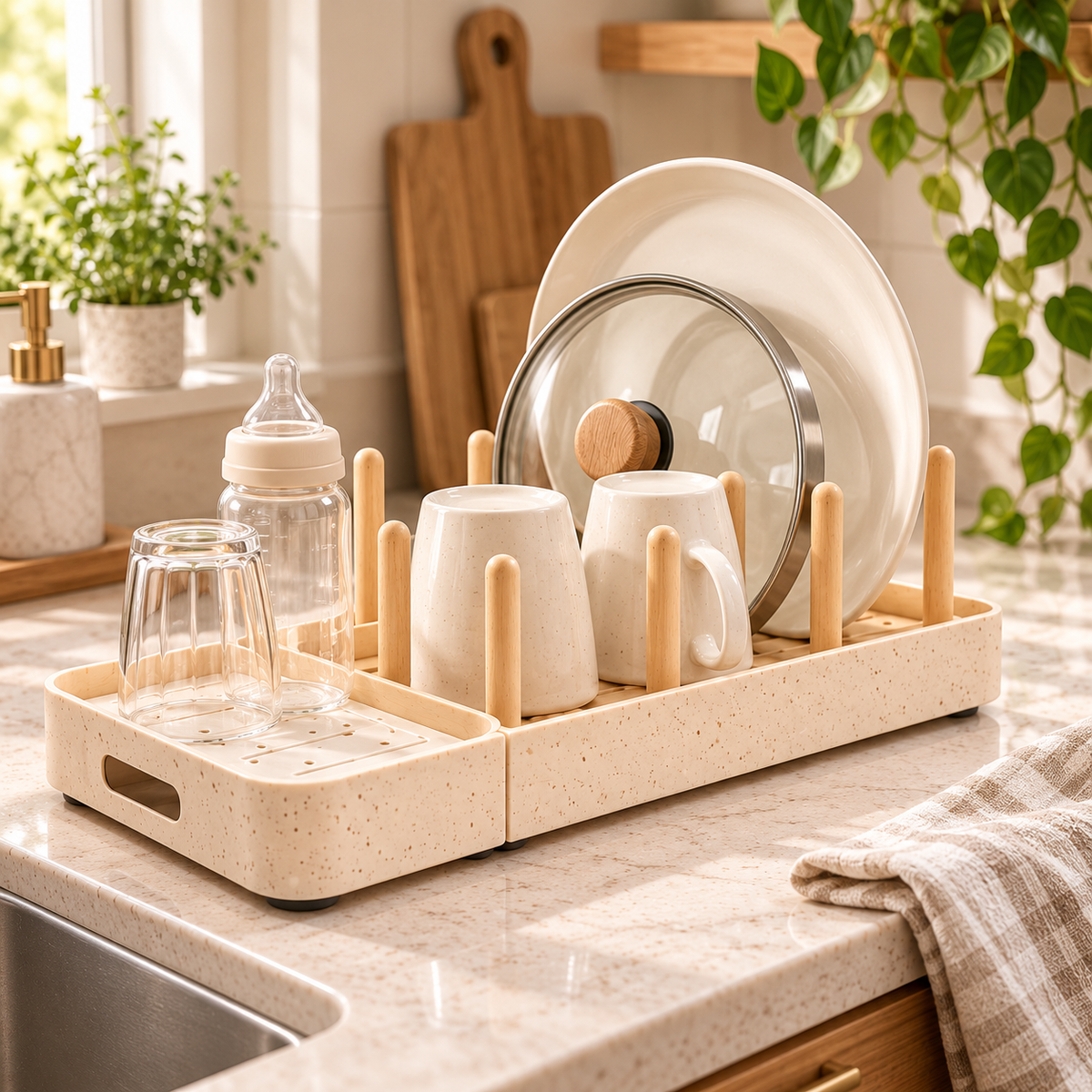 uuiuiou® SteamStone Countertop Drying Dock
