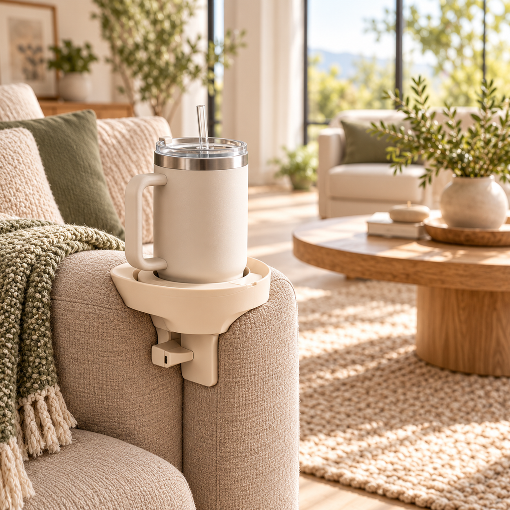 uuiuiou® PivotCup Rotating Sofa Cup Dock