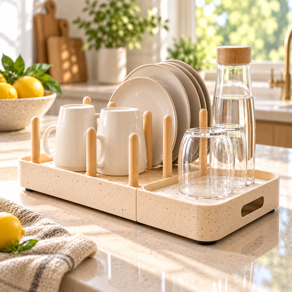 uuiuiou® SteamStone Countertop Drying Dock