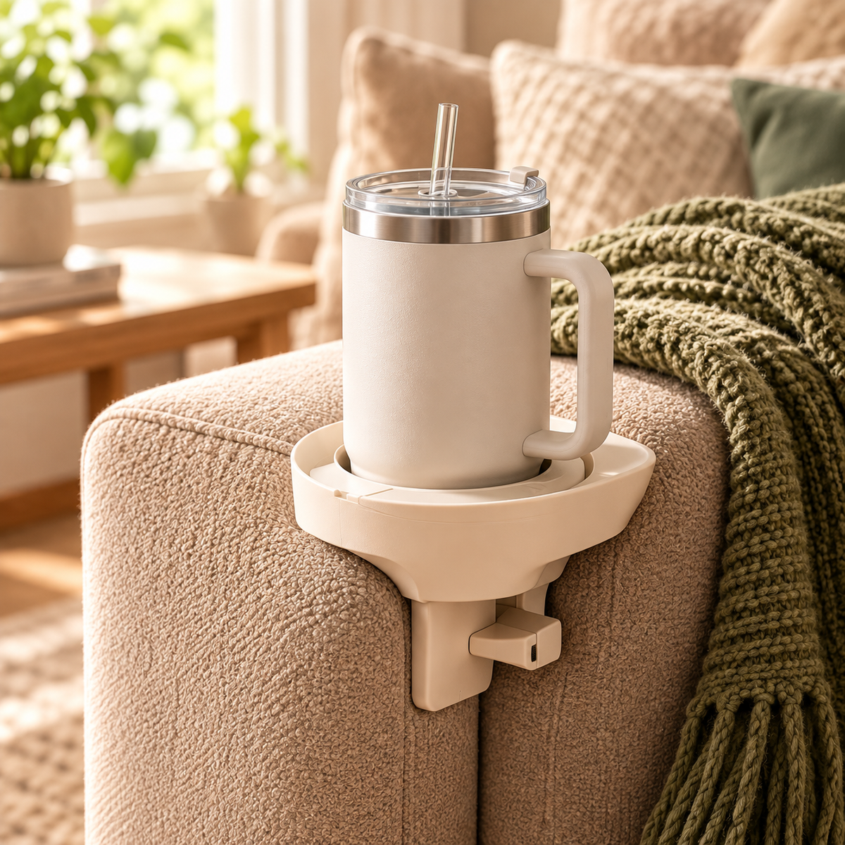 uuiuiou® PivotCup Rotating Sofa Cup Dock